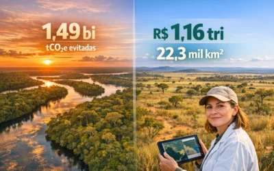 Queda do desmatamento na Amazônia e Cerrado: R$1,16 tri evitados